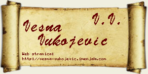 Vesna Vukojević vizit kartica